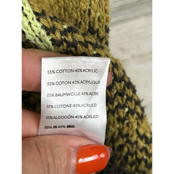 Urban Outfitters BDG Women’s XS Green Logo Plaid Oversized V-Neck Sweater Vest - Picture 5 of 5